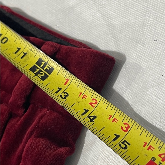 The Kooples Women's Velvet Carrot Pants Burgundy color size 34 France US size 2 - Picture 13 of 16